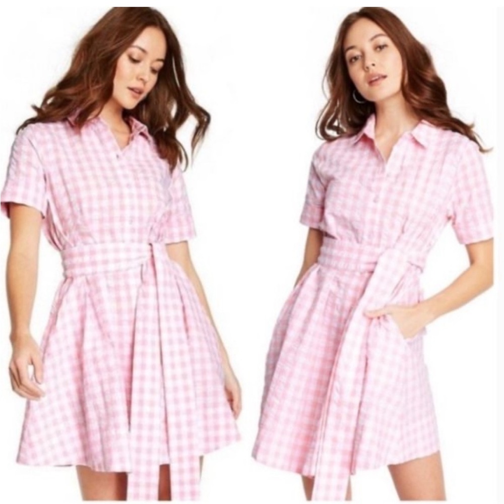Barbie inspired!! Lisa Marie Fernandez x Target Pink Gingham Button Down Dress.